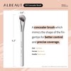 Albeaut Concealer Makeup Brushes 2 PCS Angled Brushes for Liquid,