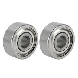 ACROPIX Bearings 1030ZZ Ball Bearings P6 3x10x4mm Double Shielded Silver Tone Scooter Skateboard Wheel Deep Groove Ball Bearings Pack of 2