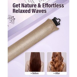 posicurly Rizador de pelo sin calor para rizos nocturnos - 3 piezas. Rizador sin calor para usar mientras duermes. Rulos para el cabello con pañuelo d