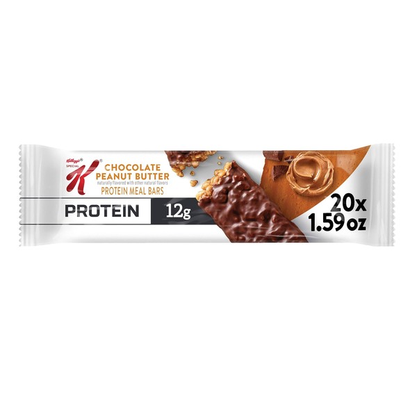Special K Protein Bars, Meal Replacement, Protein Snacks, Chocolate Peanut Butter (20 Bars)