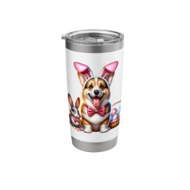Corgi Happy Easter Corgi Stainless Steel Insulated Tumbler