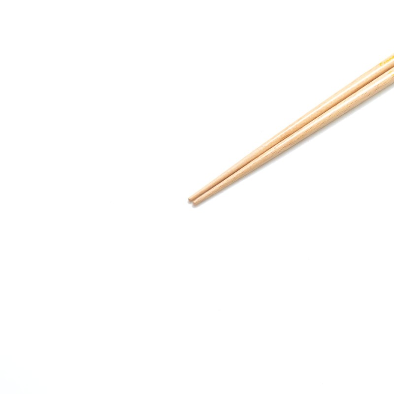 Wakasa Painted "Working Car" Children's Chopsticks, Crane Car, 16.5cm, For
