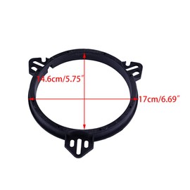 4Pcs 6.5" Rear Door Speaker Adapter Spacer Rings Fit for Subaru Impreza Forester WRX Legacy