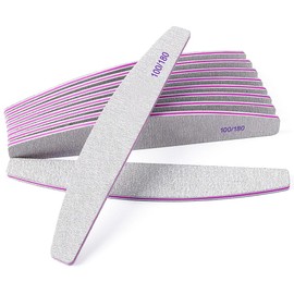 10 Pcs Professional Nail Files, Nail Files for Acrylic and Gel Nails, Double Sided Nail Files for Natural Nails, Pet Grooming, Manicure, Home and Salon