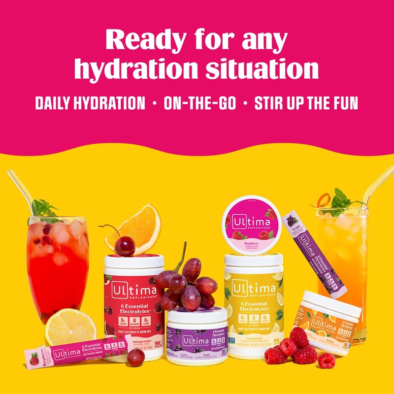 Ultima Replenisher Daily Electrolyte Powder – Mocktini Variety Pack, 16