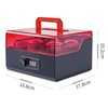 heizi Stamp Case, Seal Case, with Key, Dial Lock, Rubber