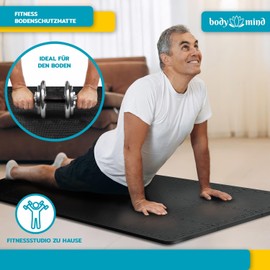 Floor Protection Mats XXL Set; Fitness Mat Floor Protection Puzzle Mat; Underlay Mat for Fitness Equipment Gym Mat Training Mat Sports Mat & Gym Cellar Garage Almost 2 m² (Black)