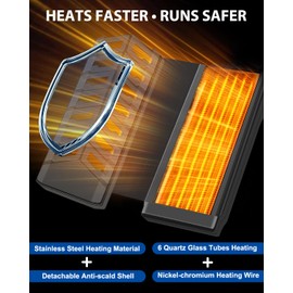 fishkeeper 800W Submersible Aquarium Heater – Ultra-Safe Digital Fish Tank Heater for 80-230 Gallon, Leaving Water Auto Power-Off, PID Intelligent Fast Heating, 59°F-93°F Accurate Temperature Control