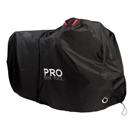 PRO BIKE TOOL Waterproof Bike Cover - Outdoor Bicycle Storage Fits up to Bikes - Heavy Duty Ripstop Material with UV Protection for Yard, Garden, or Car Racks - Durable Black Design - 81.5x46.5-Inch