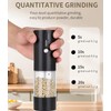 Tyzine 2Pack Electric Salt & Pepper Grinder Set One-Touch Operation