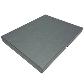 Lineco Folio Storage Box, Clamshell Design with Metal Edge. 16.5x20.5x1.75 Inches, Archival Boxboard, Preserve Photos, Cards, Magazines, Documents, Art, Ephemera, Family Records, Gray, Pack of 1