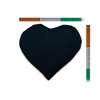 Rapeseed Cushion Heart Approx. 30 x 25 cm – Black