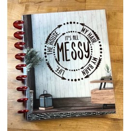 Handmade Messy Life Barnhouse Cover Set for use with Classic Happy Planner