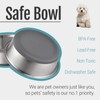 PEGYY11 Nonslip Stainless Steel Dog Bowls, 3.8 US Cup, 2