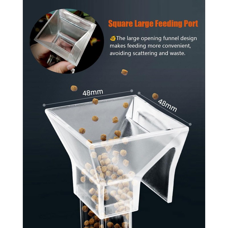 KINGYEENUO Shrimp Feeder Set - Aquarium Fish Feeder Tube Kit