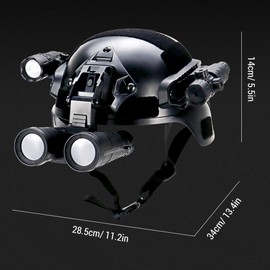 Airsoft Paintball Fast Helmet with Flashlight Telescope Strobe Light for Outdoor Training Hunting