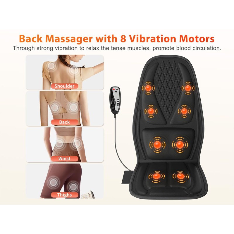 comrelax Back Massager for Chair,Massage Chair Pad Helps Relax Muscle