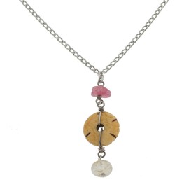 Orphelia Jewelry ZH - 4484 Women's Necklace with Pendant 925 Sterling Silver and Natural Elements 42 CM ZK - 2586