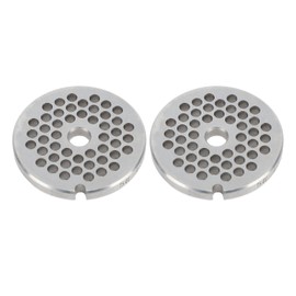2pcs Meat Grinder Plate Professional Replaceable Efficient Safe Stainless Steel Meat Grinder Discs for Hand Operated Meat Mincer 4.5mm Aperture
