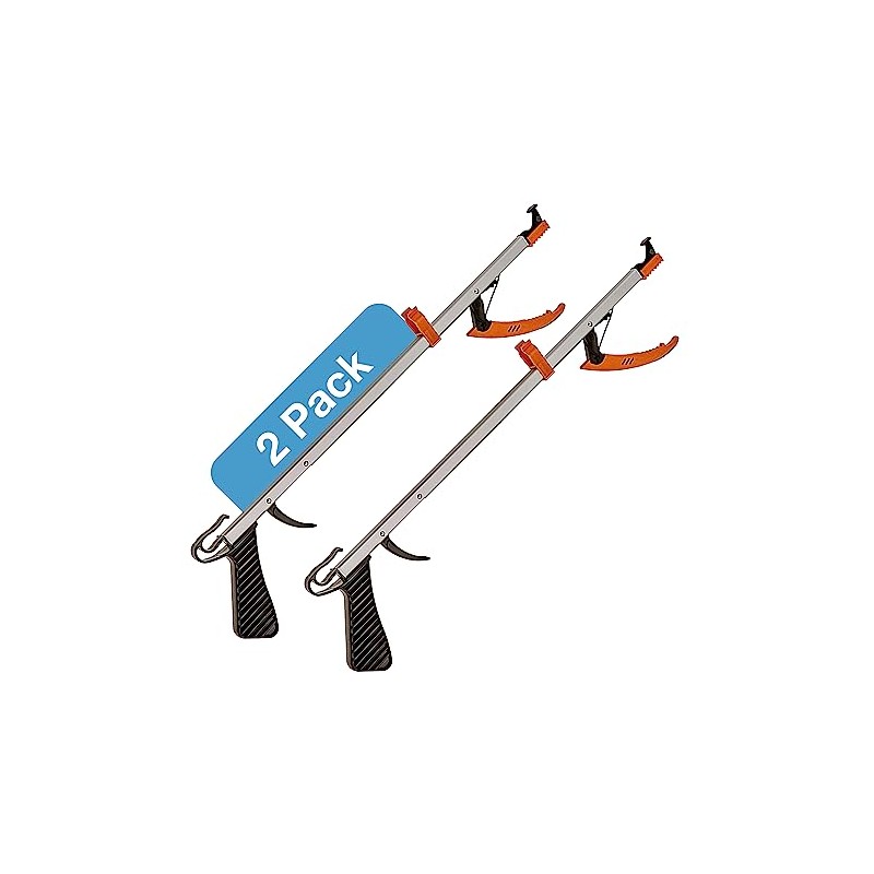 Sammons Preston Easireach II Reacher, Compact 15" Ergonomic Reaching Aid