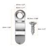 HARFINGTON 100Pcs Picture Frame Backing Hardware Clips with 100Pcs Screws