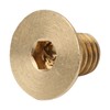 50Pcs Countersunk Hex Socket Screws Pure Copper Flat Head Hardware