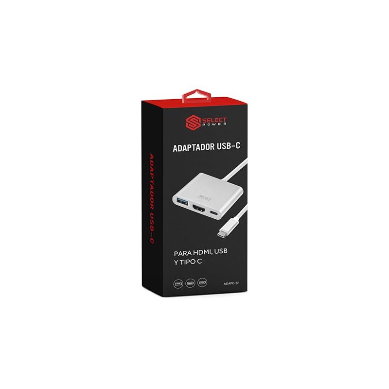 Select Sound Adaptador USB C a HDMI, 3 en 1