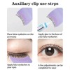 8Pcs Artificial Eyelash Auxiliary Clip, Lash Clip Applicator False Eyelashes