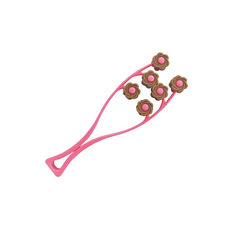Cute Triple Face Care Roller Coral Pink 95396