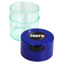 Tightvac - Premium Airtight Herb Storage Container - Holds ½ oz to 3 ounces - Keep Your Herbs and Dry Goods Fresh and Flavorful. Clear Blue