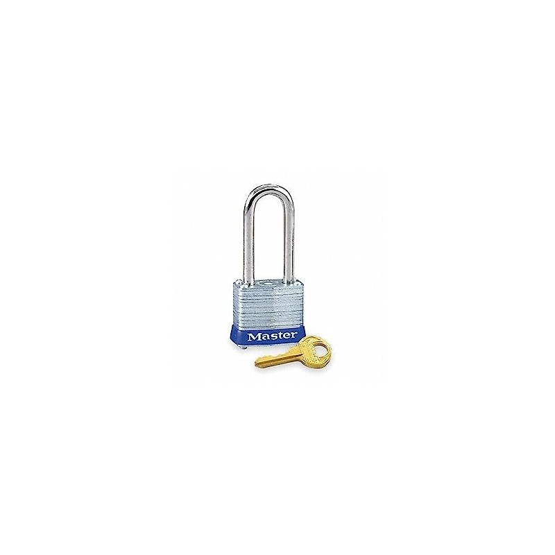 Master Lock 7KALF-P812 1-1/8" Wide Laminated Steel Padlock, 2-1/2" Shackle