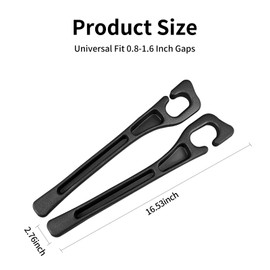 7F Car Seat Gap Filler, Organiser Between Seat and Centre Console, Universal Car Accessories, Fit SUV Truck Storage Black