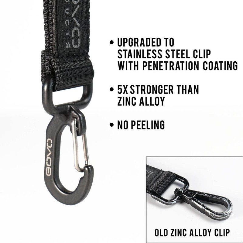 GOVO T3 Lanyard,Durable Round Cord,Metal Hook,Breakaway Buckle,Safety Breakaway, Black, 19