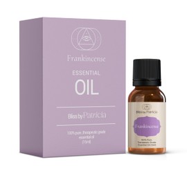 Bliss by Patricia Frankincense Essential Oil – 100% Pure, Undiluted & Wild-Harvested Boswellia Carteri | Lab-Tested for Purity | Therapeutic Grade for Aromatherapy, Skincare, Massage & Meditation