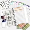 ALKKDPS Budget Binder with Cash Zipper Envelopes, Cute A6 Money