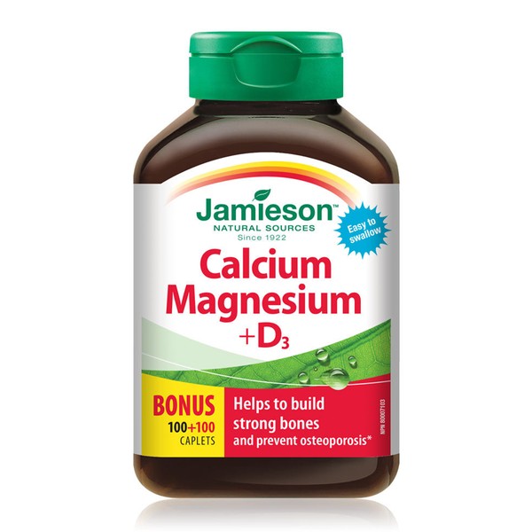 Jamieson Calcium Magnesium with D3 100+100 Caplets