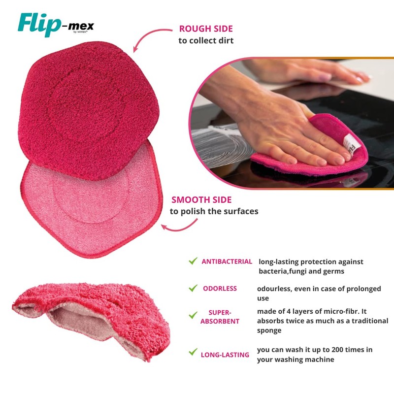 Bio-mex® Flip-mex Universal Cleaning Stone with Sponges 300 g 16