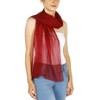 SERENITA Christmas Scarf Valentine Women Silk Feel Chiffon Soft Sheer
