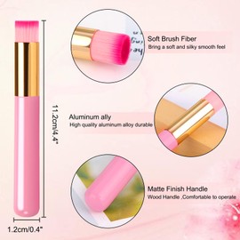 Dming 5 Pieces Lash Shampoo Brushes, Eyelash Extension Cleansing Brush Peel Off Blackhead Remover Tool Nose Pore Deep Cleaning Cosmetic Lash Cleanser Brush Facial Cleansing Brushes (Pink)