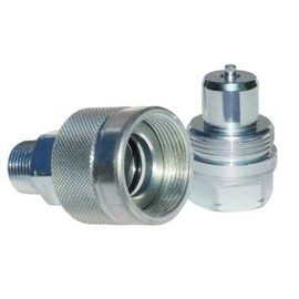 3/8" NPT High Pressure Hydraulic Quick Coupler Set with Poppet- Enerpac C-604 Interchange - 720 Bar (10'000 psi) working pressure