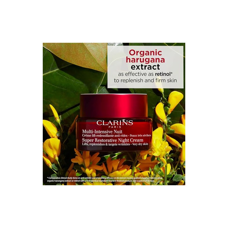 Clarins Women's Super Restorative Night Cream, Very Dry Skin, 1.6