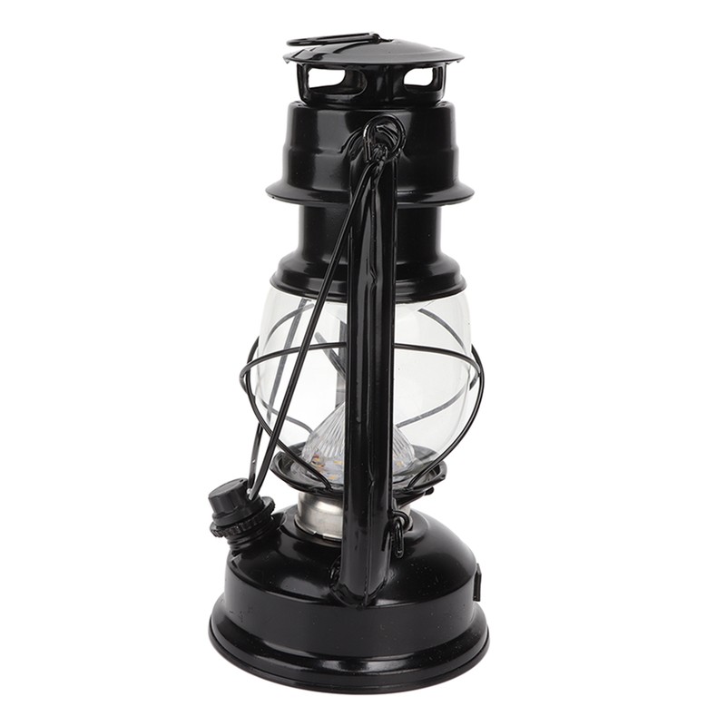 Vintage Camping Lantern 24h Battery Life USB Charging Detachable Lampshade