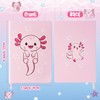 Xqumoi Axolotl Hardcover Ruled Journal Notebook with Planner Stickers, A5