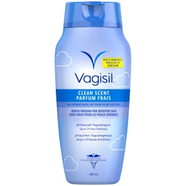 Vagisil Feminine Wash for Intimate Areas and Sensitive Skin, Gynecologist Tested, 360mL, Clean Scent