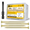 97Pcs Wood Screws #10 x 4 2lb Box Long Screws,