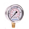 MEASUREMAN Pressure Gauge 1/4 NPT, 0-100psi/kPa Glycerin Filled Pressure Gauge