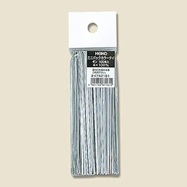 Shimojima 004742181 Color Tie Mini Pack, 0.2 inch (4 mm) Width x 3.9 inches (10 cm), Silver, Pack of 100