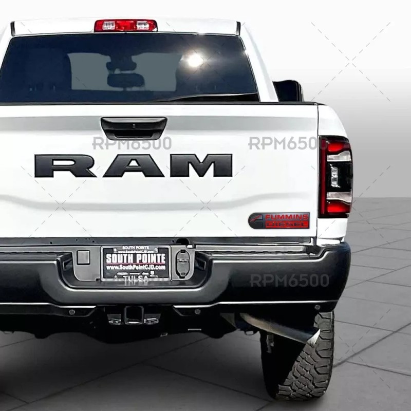 RPM6500 2PCS CUMMINS FUMMINS DIESEL FENDER DOOR TAILGATE BADGE EMBLEM