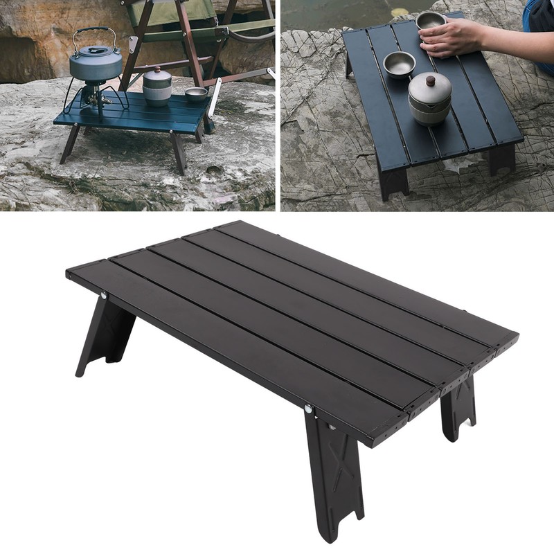 ShineTrip Folding Beach Table with Storage Bag Aluminum Alloy Portable