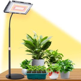 LBW Grow Light for Indoor Plants,96 LED Full Spectrum Plant Light for Indoor Plants, Large Desk Grow Lamp with On/Off Switch, Height Adjustable, Flexible Gooseneck, Ideal for Indoor Grow